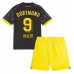 Billige Borussia Dortmund Sebastien Haller #9 Børnetøj Udebanetrøje til baby 2023-24 Kortærmet (+ korte bukser)